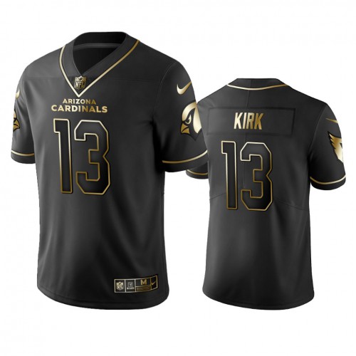Arizona Cardinals #13 Christian Kirk Men's Stitched Vapor Untouchable Limited Black Golden Jersey Men's