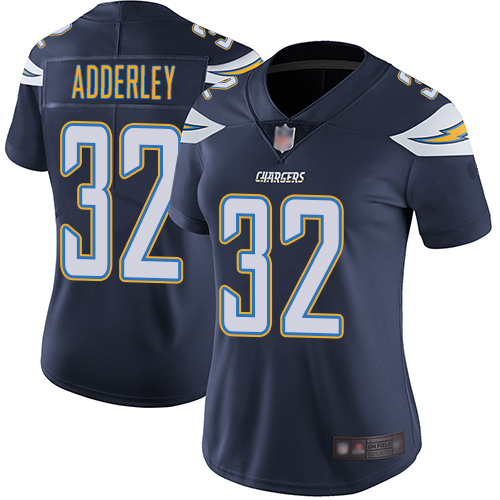 Los Angeles Chargers #32 Nasir Adderley Navy Blue Team Color Women's Stitched Vapor Untouchable Limited Jersey Womens