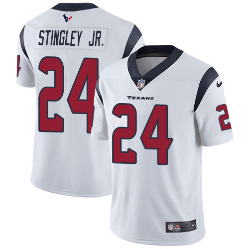 Texans #24 Derek Stingley Jr. White Youth Stitched Vapor Untouchable Limited Jersey