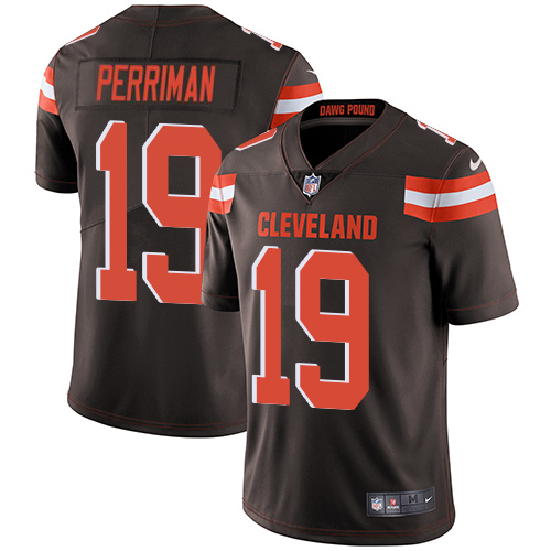 Browns #19 Breshad Perriman Brown Team Color Men's Stitched Vapor Untouchable Limited Jersey