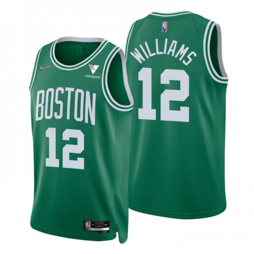 Boston Celtics #12 Grant Williams Green Mens 2021-22 75th Anniversary Diamond Swingman Jersey - Icon Edition Mens