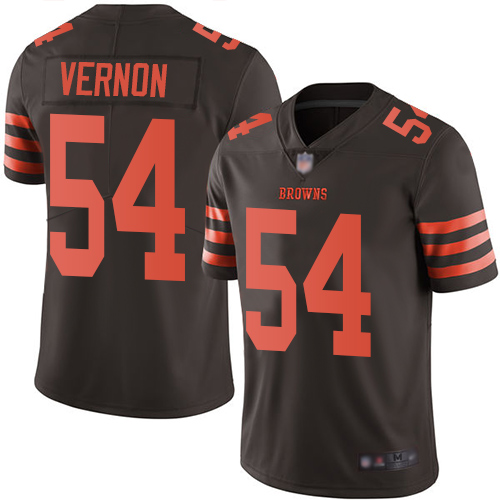 Cleveland Browns #54 Olivier Vernon Brown Youth Stitched Limited Rush Jersey Youth
