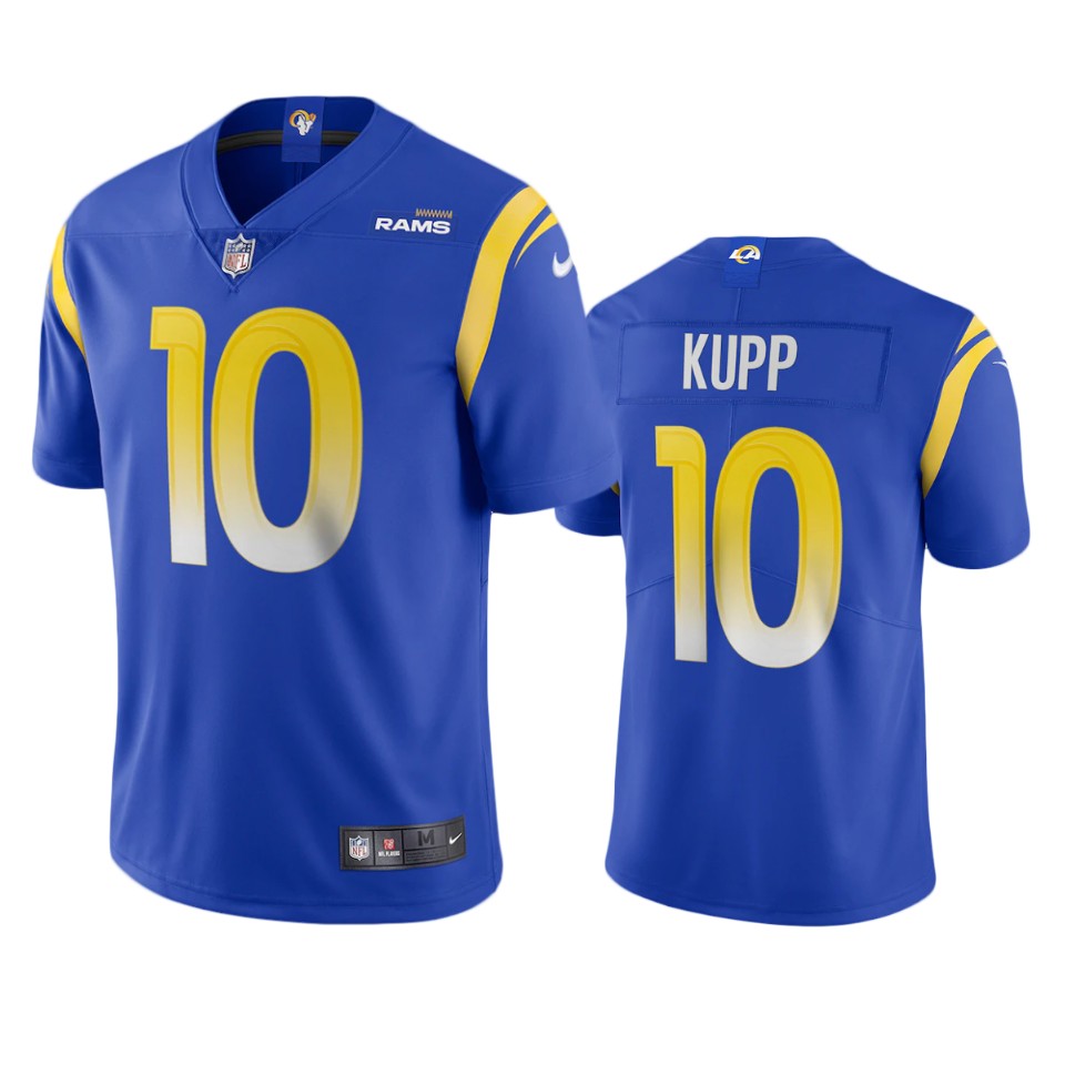 Los Angeles Rams #10 Cooper Kupp Men's Vapor Limited Jersey - Royal