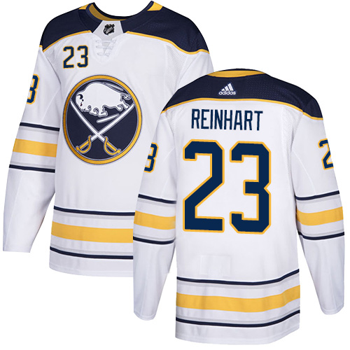 Adidas Buffalo Sabres #23 Sam Reinhart White Road Authentic Youth Stitched Jersey Youth