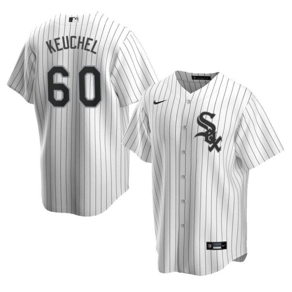Chicago White Sox 60 Replica White Home 2020 Player Dallas Keuchel Jersey