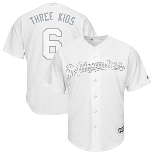 Milwaukee Brewers #6 Lorenzo Cain White
