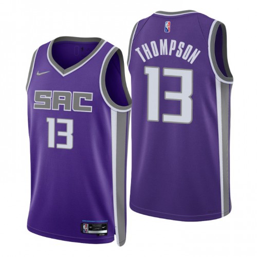 Sacramento Kings #13 Tristan Thompson Purple Mens 2021-22 75th Anniversary Diamond Swingman Jersey - Icon Edition Mens