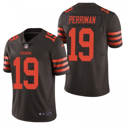 Browns #19 Breshad Perriman Brown Men's Stitched Limited Rush Jersey