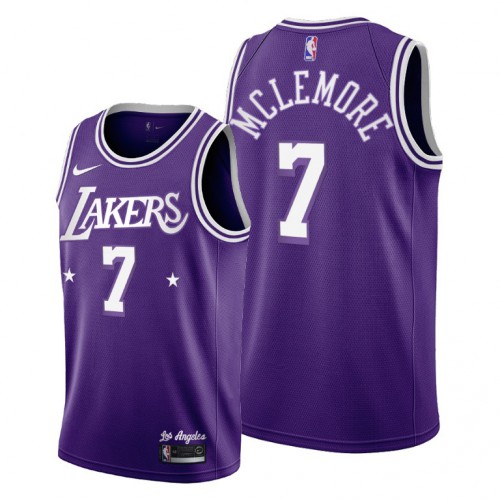 Los Angeles Los Angeles Lakers #7 Ben Mclemore Mens 2021-22 City Edition Purple Jersey Mens
