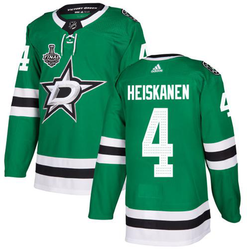 Adidas Dallas Stars #4 Miro Heiskanen Green Home Authentic 2020 Stanley Cup Final Stitched Jersey Men's