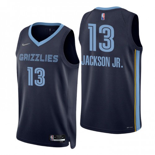 Memphis Grizzlies #13 Jaren Jackson Jr. Navy Mens 2021-22 75th Anniversary Diamond Swingman Jersey - Icon Edition Mens