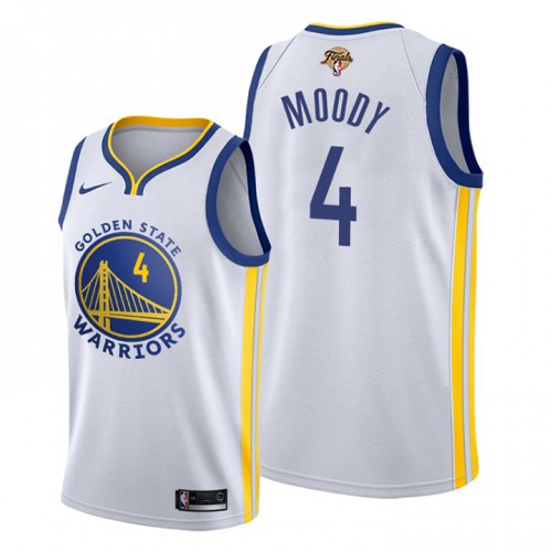Golden State Warriors #4 Moses Moody White Youth 2022 Finals Swingman Association Edition Jersey Youth