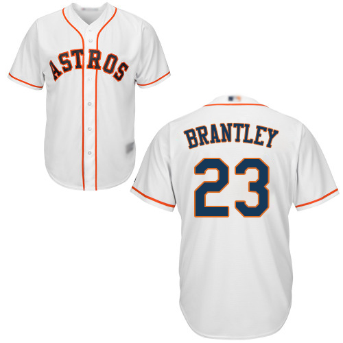 Houston Astros #23 Michael Brantley White New Cool Base Stitched Jersey Men's