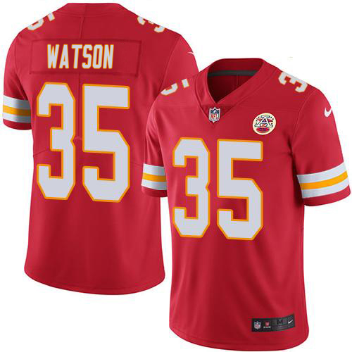 Chiefs #35 Jaylen Watson Red Team Color Youth Stitched Vapor Untouchable Limited Jersey