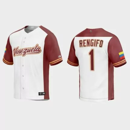 Luis Rengifo Venezuela Baseball 2023 World Baseball Classic Replica Jersey – White