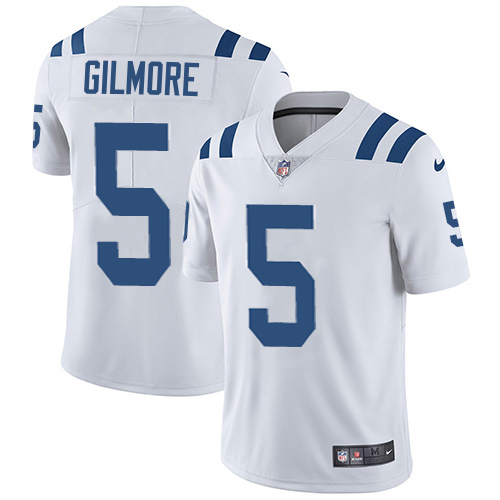 Colts #5 Stephon Gilmore Men's White Retired Player Limited Jersey