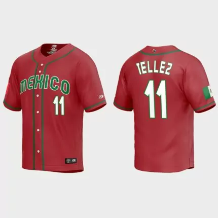 Rowdy Tellez Mexico Baseball 2023 World Baseball Classic Replica Jersey – Red