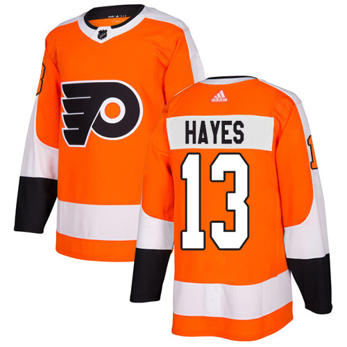 Adidas Philadelphia Flyers #13 Kevin Hayes Orange Home Authentic Stitched Youth Jersey Youth