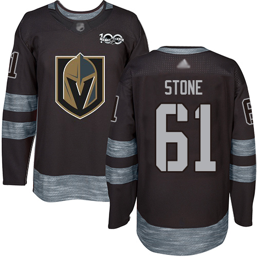 Adidas Golden Vegas Golden Knights #61 Mark Stone Black 1917-2017 100th Anniversary Stitched Jersey Men's