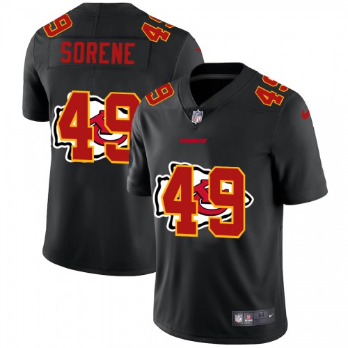 Kansas City Kansas City Chiefs #49 Daniel Sorensen Men's Team Logo Dual Overlap Limited Jersey Black Men's