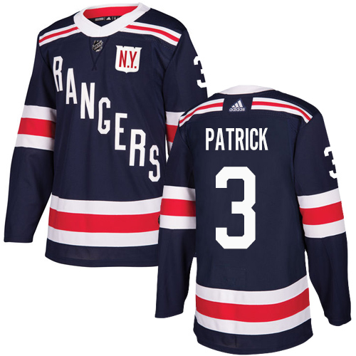 Adidas New York Rangers #3 James Patrick Navy Blue Authentic 2018 Winter Classic Stitched Jersey Men's