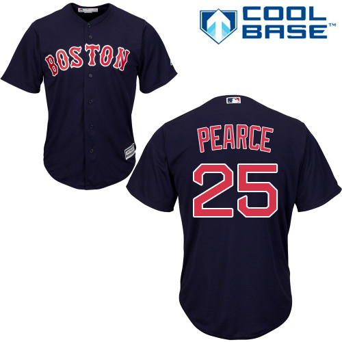 Boston Red Sox #25 Steve Pearce Navy Blue Cool Base Stitched Youth Jersey Youth