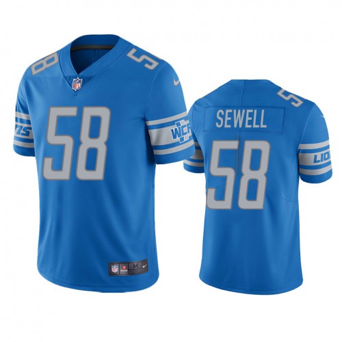 Detroit Detroit Lions #58 Penei Sewell Blue Team Color Men's Stitched Vapor Untouchable Limited Jersey Men's