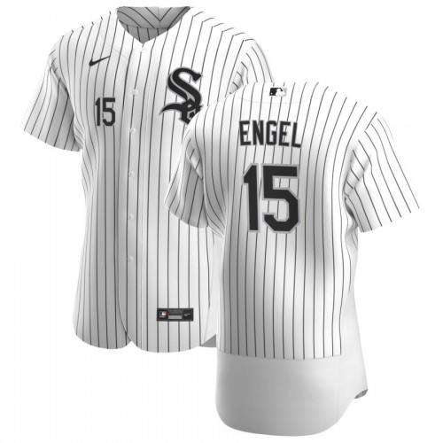 Chicago Chicago White Sox #15 Adam Engel Men's White Home 2020 Authentic Player Jersey Men's