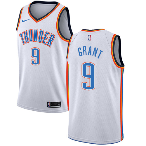 Oklahoma City Thunder #9 Jerami Grant White Youth Swingman Association Edition Jersey Youth