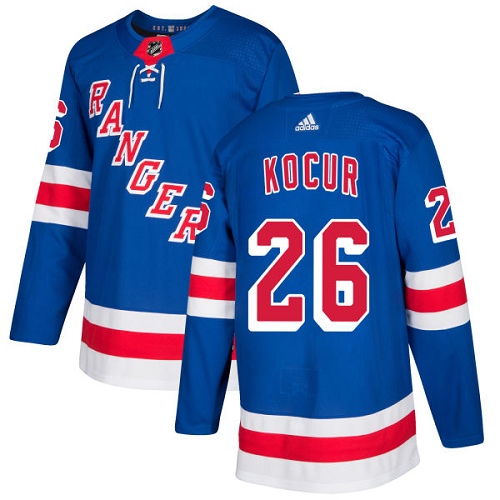 Adidas New York Rangers #26 Joe Kocur Royal Blue Home Authentic Stitched Jersey Men's