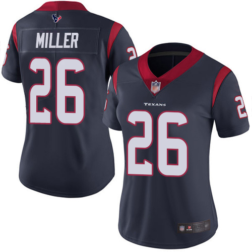 Houston Texans #26 Lamar Miller Navy Blue Team Color Women's Stitched Vapor Untouchable Limited Jersey Womens