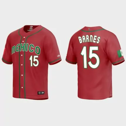 Austin Barnes Mexico Baseball 2023 World Baseball Classic Replica Jersey – Red