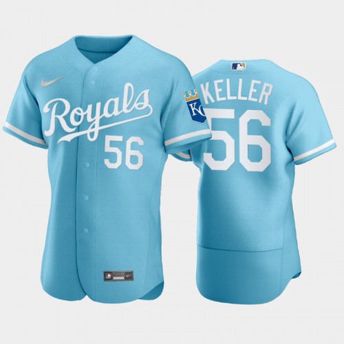 Kansas City Kansas City Royals #56 Brad Keller Men's Powder Blue 2022 Authentic Jersey Men's