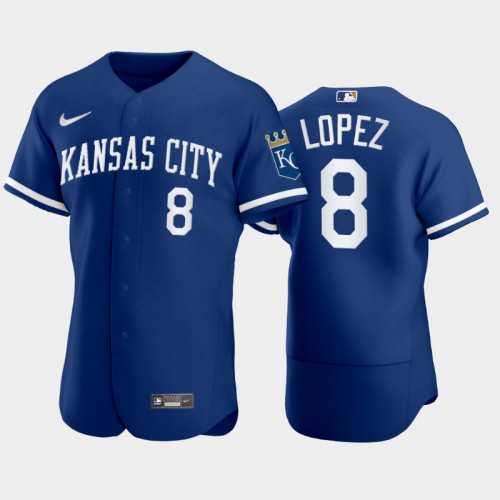 Kansas City Kansas City Royals #8 Nicky Lopez Men's Authentic 2022 Royal Blue Jersey Men's