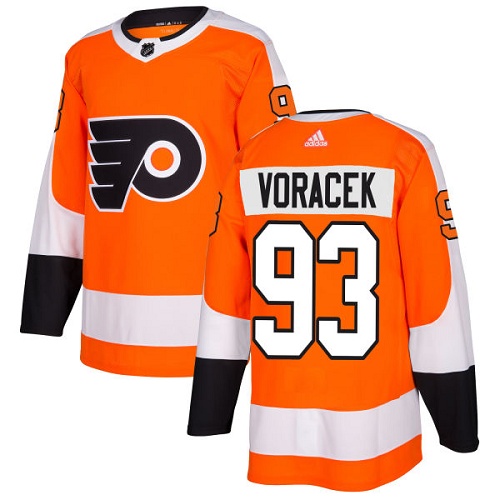 Adidas Philadelphia Flyers #93 Jakub Voracek Orange Home Authentic Stitched Youth Jersey Youth