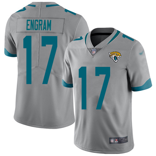 Jaguars #17 Evan Engram Silver Youth Stitched Limited Inverted Legend Jersey