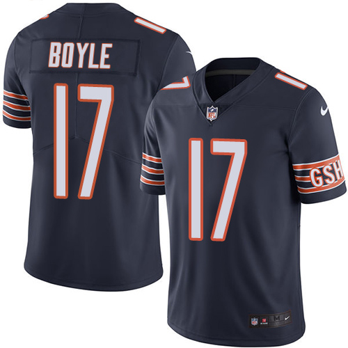 Bears #17 Tim Boyle Navy Blue Team Color Youth Stitched Vapor Untouchable Limited Jersey