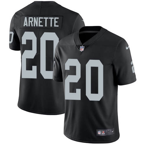 Las Vegas Raiders #20 Damon Arnette Black Team Color Men's Stitched Vapor Untouchable Limited Jersey Men's