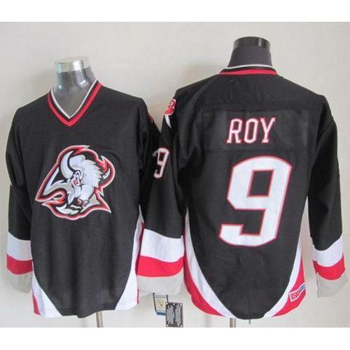 Buffalo Sabres #9 Derek Roy Black CCM Throwback Stitched Jersey Men's