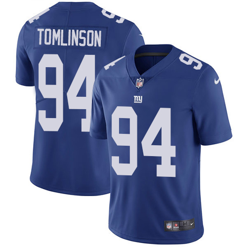 New York Giants #94 Dalvin Tomlinson Royal Blue Team Color Men's Stitched Vapor Untouchable Limited Jersey Men's