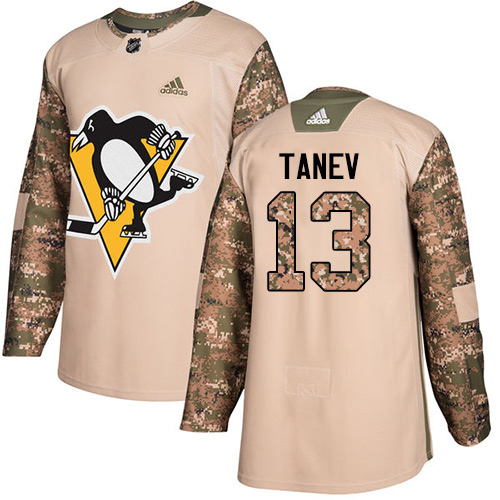 Adidas Pittsburgh Penguins #13 Brandon Tanev Camo Authentic 2017 Veterans Day Stitched Youth Jersey Youth