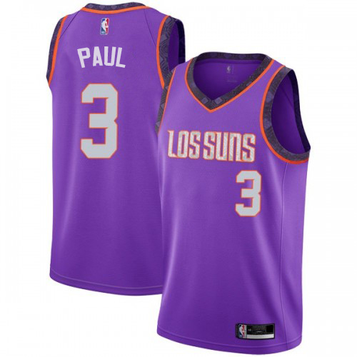 Phoenix Suns #3 Chris Paul Purple Youth Swingman City Edition 2018/19 Jersey Youth