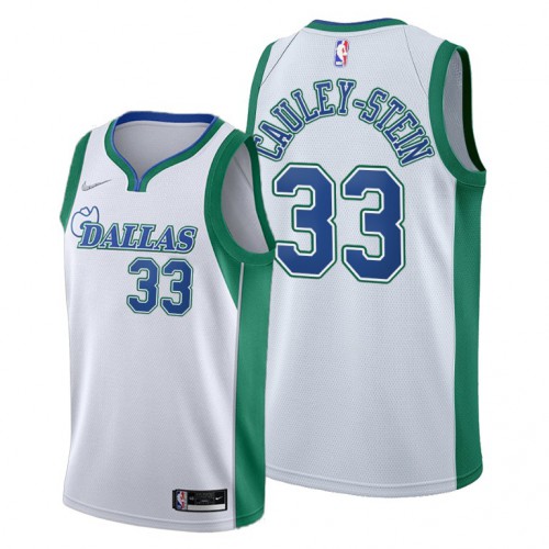 Dallas Dallas Mavericks #33 Willie Cauley-Stein Mens 2021-22 City Edition White Jersey Mens