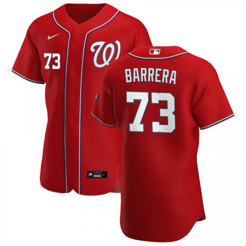 Washington Washington Nationals #73 Tres Barrera Men's Red Alternate 2020 Authentic Player Jersey Men's
