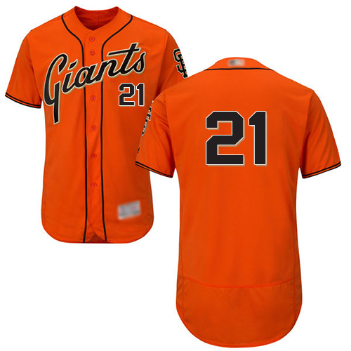 San Francisco Giants #21 Stephen Vogt Orange Flexbase Authentic Collection Stitched Jersey Men's