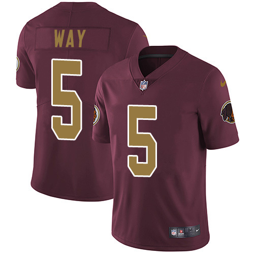 Washington Commanders #5 Tress Way Burgundy Alternate Youth Stitched Vapor Untouchable Limited Jersey Youth