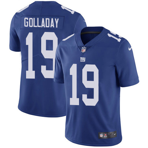New York Giants #19 Kenny Golladay Royal Blue Team Color Men's Stitched Vapor Untouchable Limited Jersey Men's