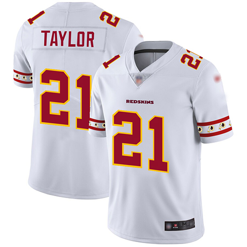 Commanders #21 Sean Taylor White Men's Stitched Limited Team Logo Fashion Jersey