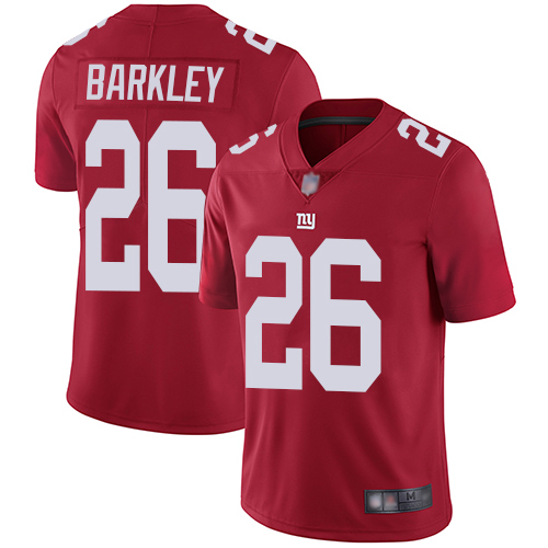 Giants #26 Saquon Barkley Red Men's Stitched Limited Inverted Legend Jersey