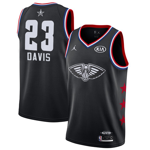 New Orleans Pelicans #23 Anthony Davis Black Youth Jordan Swingman 2019 All-Star Game Jersey Youth